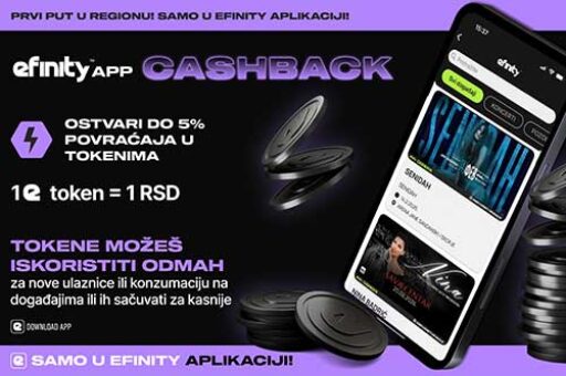 eFinity postavlja standarde – Cashback koji donosi više od ulaznice